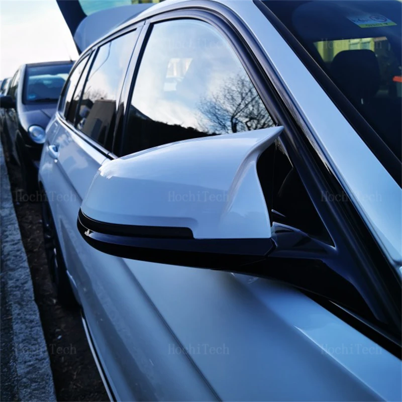 White Mirror Cover Car Side Rearview Mirror Cap Cover Shell For BMW 1 2 3 3GT 4 M2 i3 Series F20 F21 F22 F23 F30 F31 F32 F33 F34