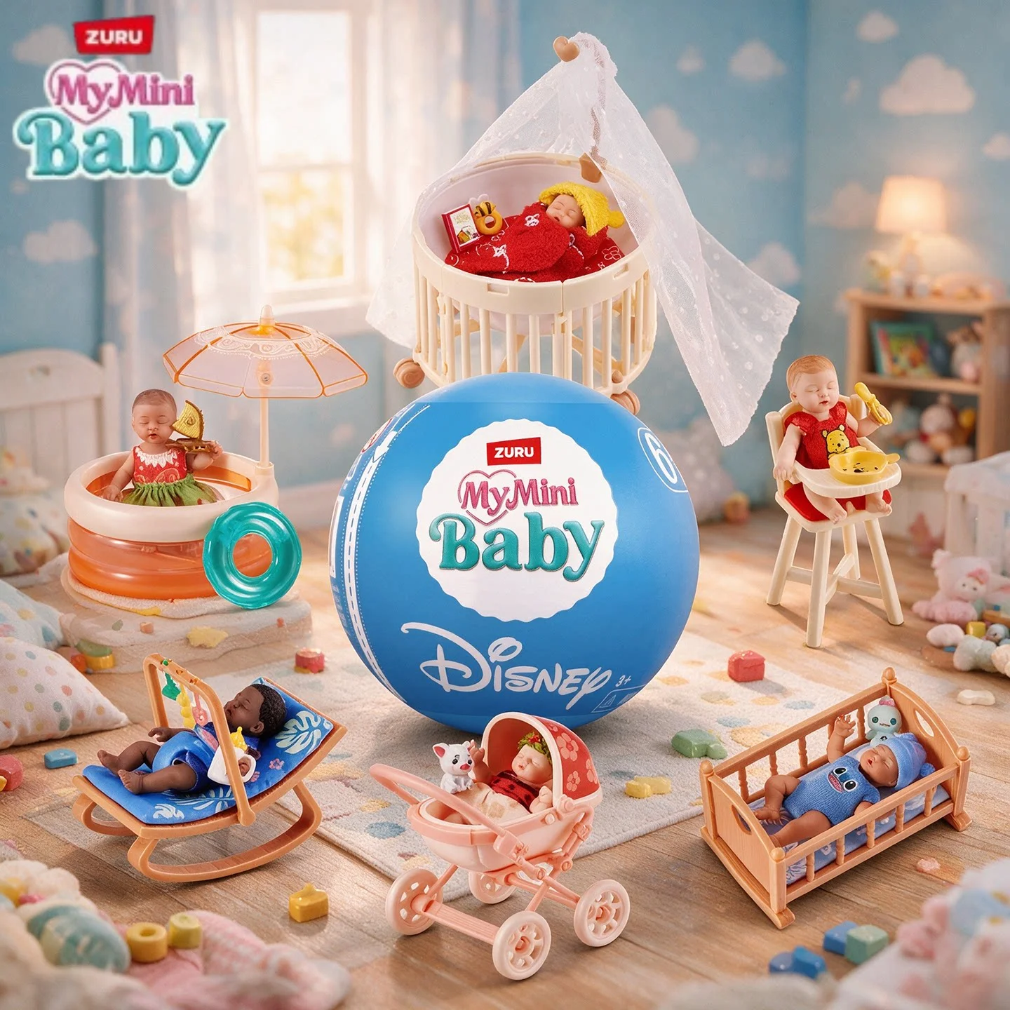 Baby Nursery Dolls - ZURU My Mini Baby Disney :