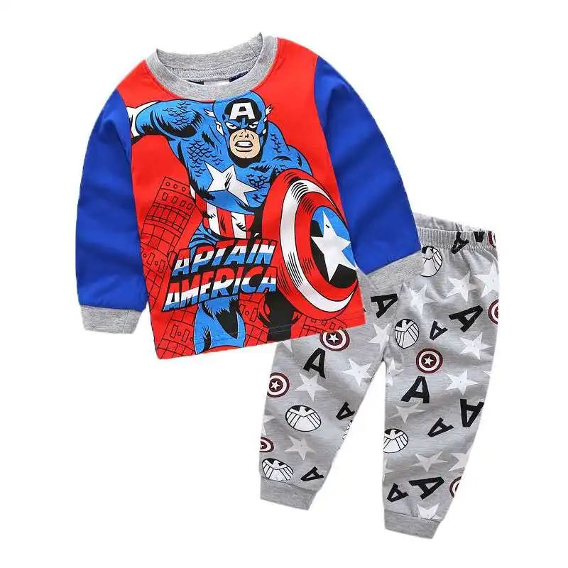 Kinder Ondergoed Set Jongens Katoenen Marvel Pyjama Meisjes Baby Herfst Kids Huiskleding Kinderkleding