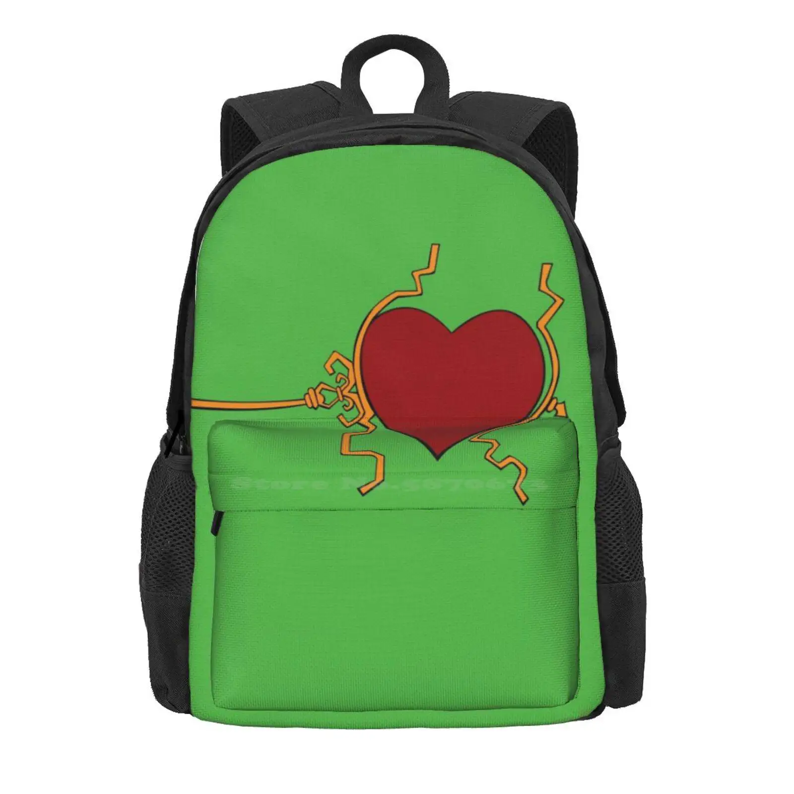 Three Sizes In One Day Hot Sale Schoolbag Backpack Fashion Bags Heart Miracle How Stole Christmas Love Holiday