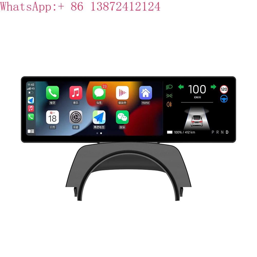 

forVjoycar Smart Instrument Cluster 8.8" LCD Touch Screen for Tesla Model Y/3 Highland Linux CarPlay & Android Auto Dash Screen