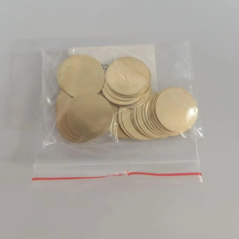 50pcs 8mm 9mm 10mm 12mm 13mm 14mm 15mm 16mm 20mm Brass Unplated Flat Round Circle Blank Stamping Charms Blank Tags Accessories
