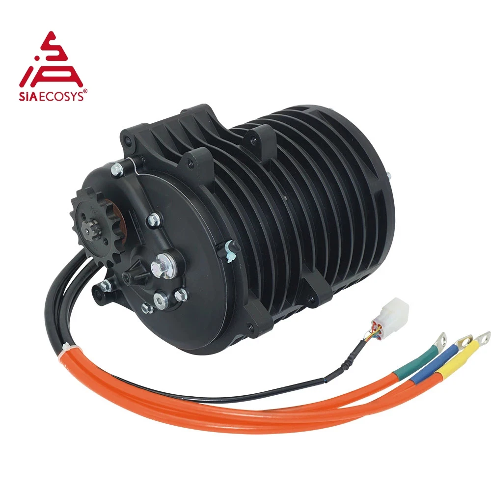 QSMOTOR QS138 3000W V1 V2 V3 70H 72V 100KPH Mid Drive Motor Conversion kit with EM150-2sp Controller With Battery