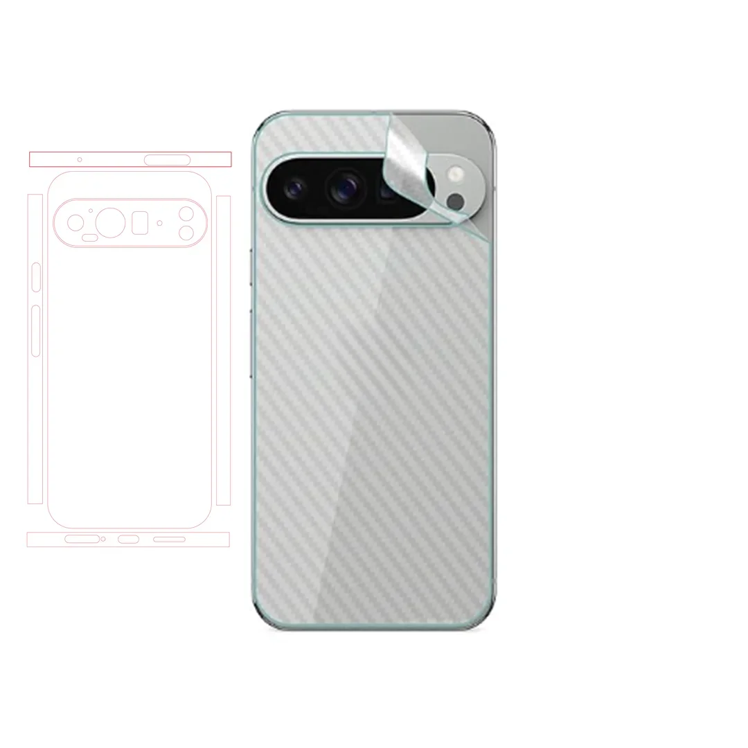 

Transparent carbon fiber suitable for Google Pixel 10 9 8 7 Pro 6A back screen protective film sticker