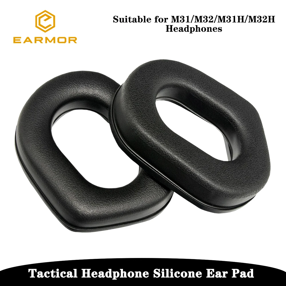 EARMOR S03 Tactical Headphone Ear Pad Pair,Silicone Ear Pad Headphone Accessories,Suitable for M31/M32/M31H/M32H Series Headsets