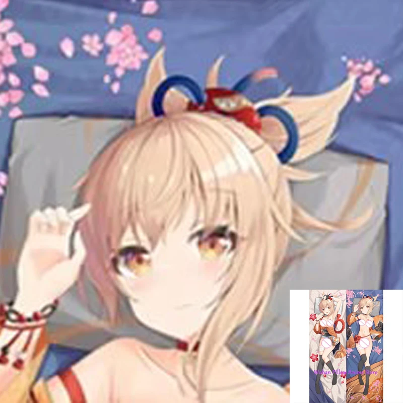 

Dakimakura Anime Pillow Cover Yoimiya Double Sided Print Life-size Halloween Christmas Decoration