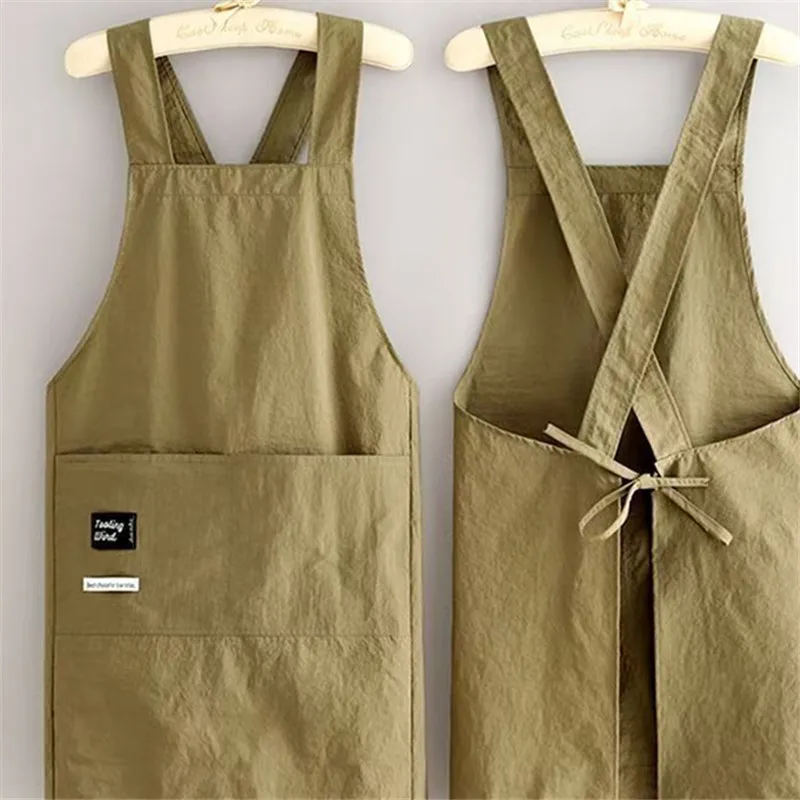 

Anti-Soil Comfortable Fit Kitchen Restaurant Workwear for Cooking Baking Servicing Utility Soft Wear-Resistant Adult Waist Apron