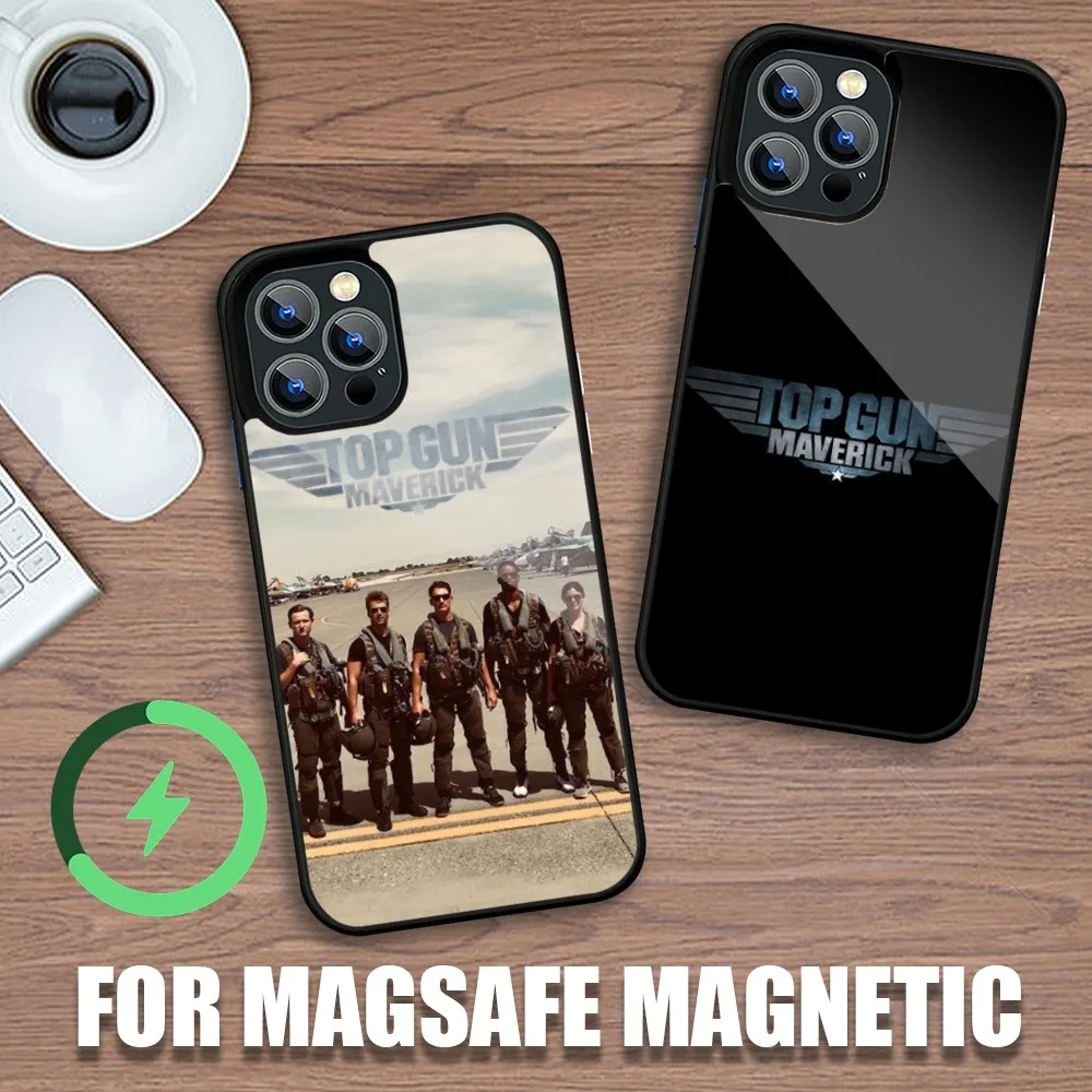 Film Top G-Gun M-Maverick Phone Case For iPhone 11 12 13 14 15 Plus Pro Max Charging Magsafe Magnetic Wireless Cover