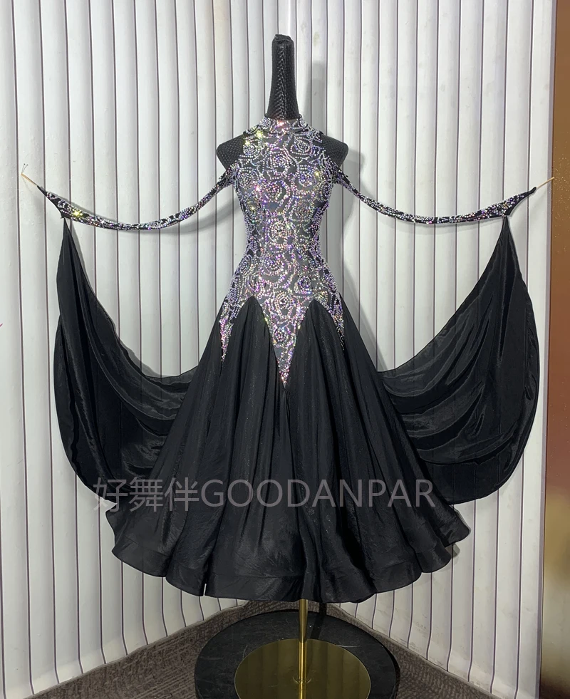 2025 new  Ballroom Dance Competition Dresses Dance Costumes Waltz Dress For Dancing Clothes Dance Wear Dress Costume black
