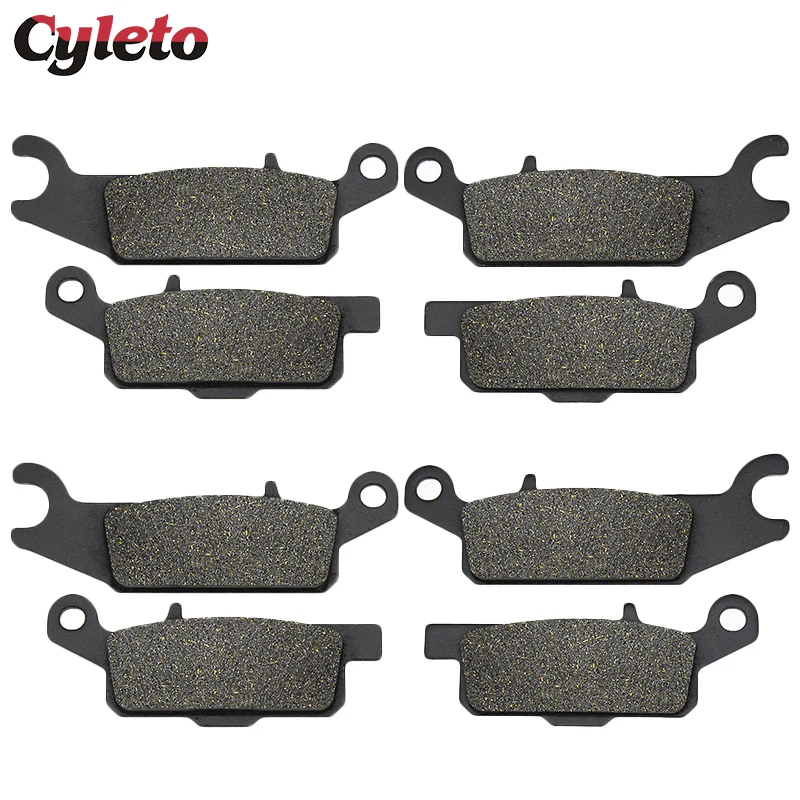 Piezas de motocicleta Cyleto, pastillas de freno delanteras o traseras para Yamaha YFM550 YFM 550 Grizzly 2009-2014 YFM700 Grizzly YFM 700 2007-2018
