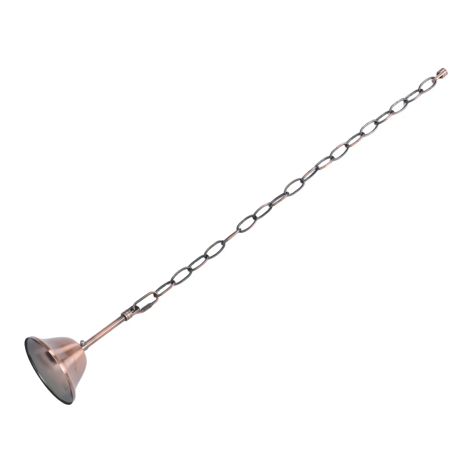 Iron Ceiling Fan Pull Chain Decorative Extender Brown Bell Vintage European Design Ceiling Fan Pull Cord Replacement Chain Light