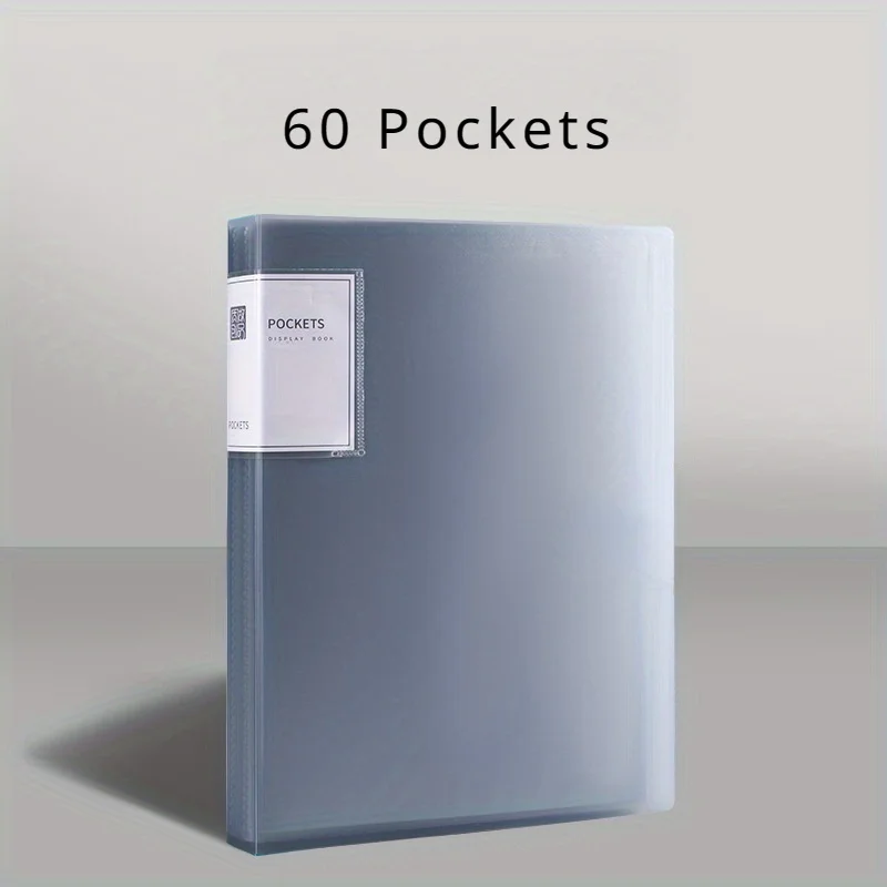 60 Inner Pages, an A4 Transparent Insert Folder for Organizing Materials, a Multi-Layer Large-Capacity Office Folder