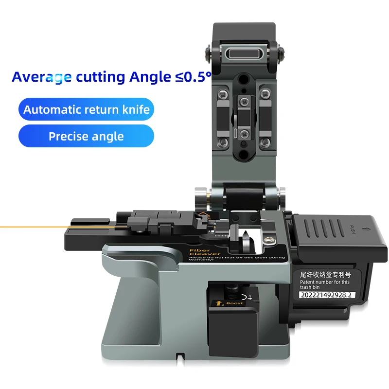 High Precision Fiber Optic Cleaver Cutting Tool Machine Auto Rotating Blades Optical Large Diameter Fiber Cleaver