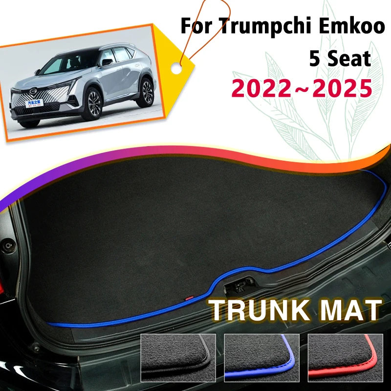 

For GAC Trumpchi Emkoo 2022 2023 2024 2025 Car Rear Trunk Mats Polyester Flannel Storage Cargo Carpets Pad Rugs Auto Accessories