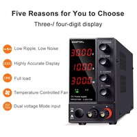Wanptek Laboratory DC Power Supply 30V 6A 10A 60V 5A 120V 3A Adjustable Voltage Current Bench Lab Power Supply