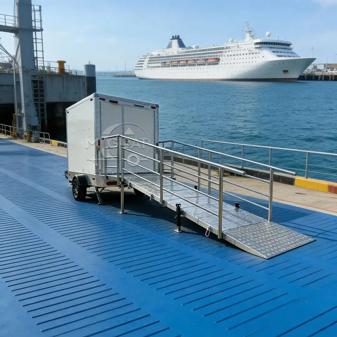 

Outdoor Mobile Accessible Toilet Trailer with Ramp And Handrail for Disabled Temporary Restroom Solution