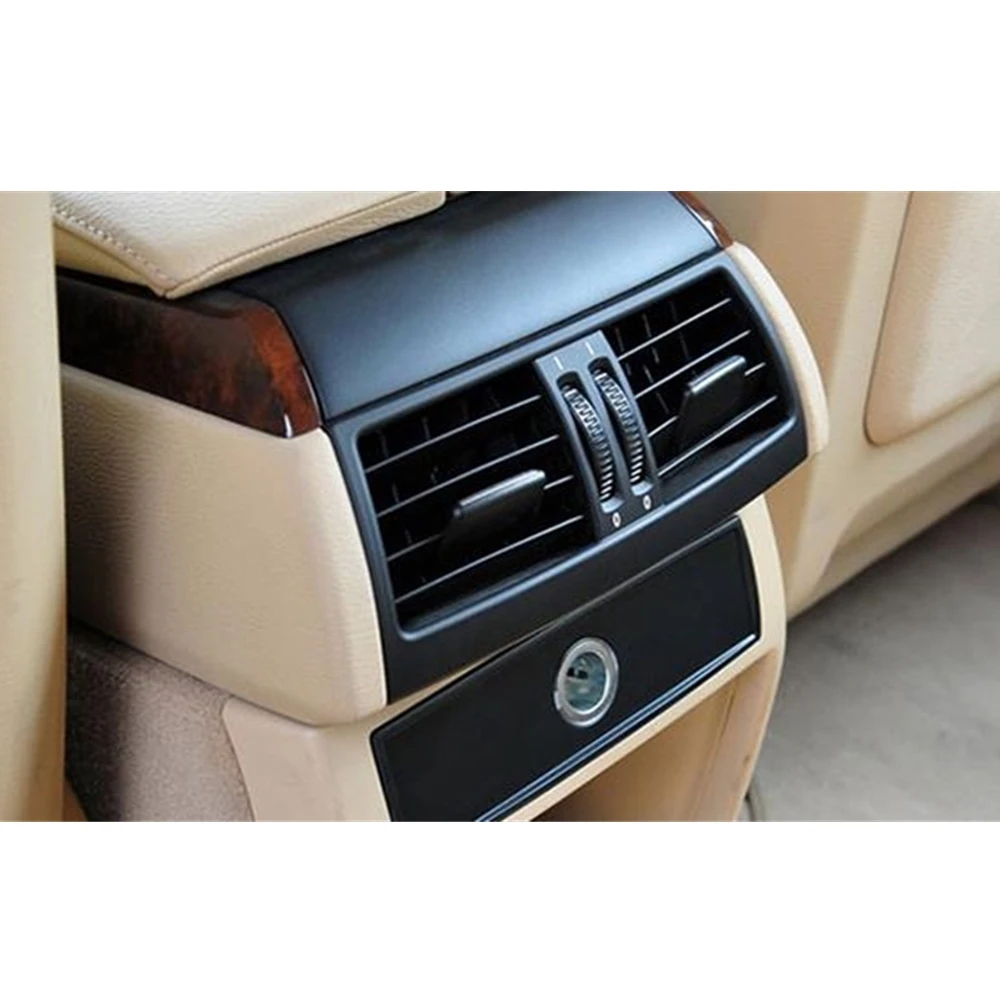 

Rear Center Console Air Outlet Vent Grille Panel For BMW X5 E70 X6 E71 E72 30dX 35dX Dashboard Conditioning Frame Cover Trim