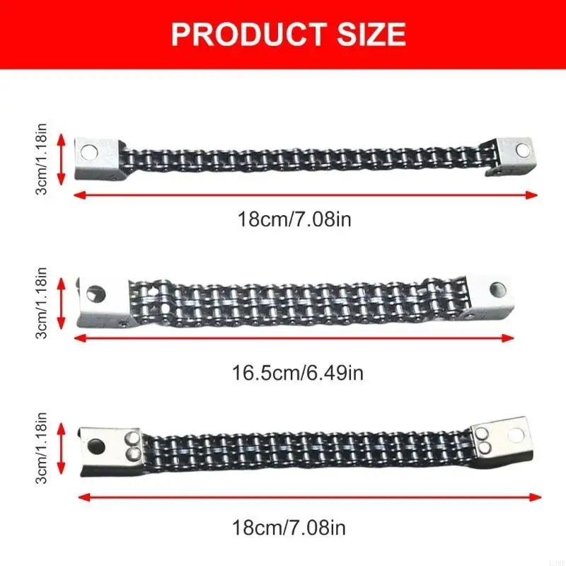 L38F REPLACIMIENTES CADENA PEDALO DEL TIMA INOXIDA ACCESORIOS TRABA CADENA PEDALO DOBLE CADENA BABJUNTO DEL PEDALO