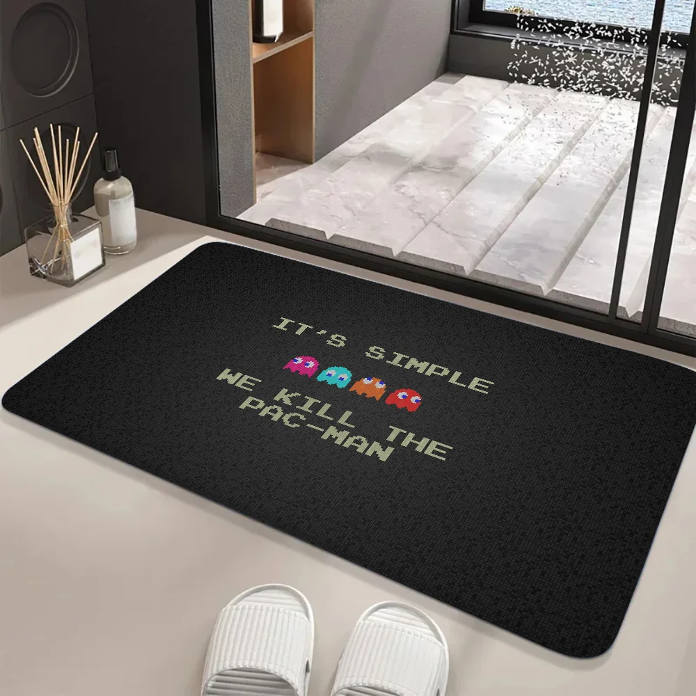 P-PacManes Kitchen Mat Nordic Style Bedroom Living Room Doormat Home Balcony Anti-Slip Welcome Rug