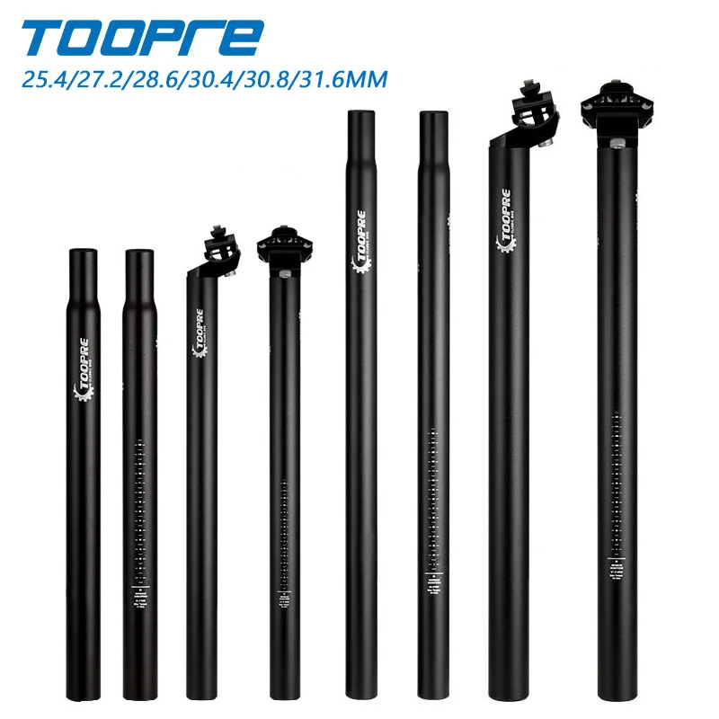 

TOOPRE Seat Post MTB Aluminum Seatpost Bicycl Road Bike Seatpost 25.4/27.2/28.6/30.9/31.6*350/400mm Bicycle Seat Tube Ultralight