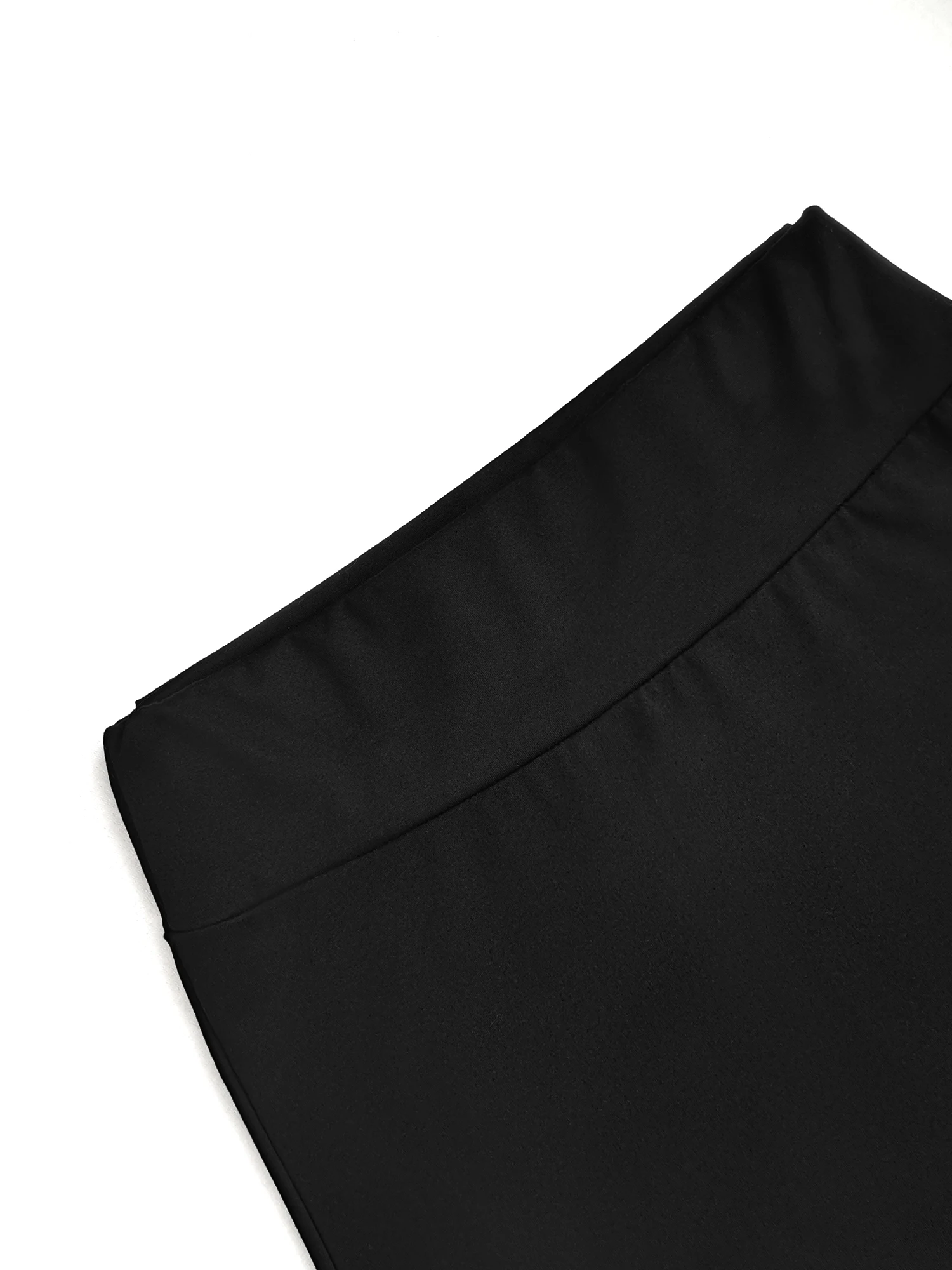 Koreanischer Soft-Style-Rock mit hoher Taille und A-Linie, sanft fallend, proportioniert und figurschmeichelnd, perfekt für Arbeit und Dates – Detail 7
