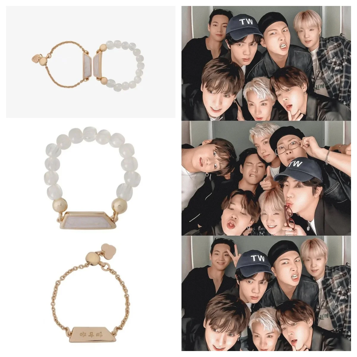 Kpop Idol Jung Kook V JIMIN نفس النمط الحفل دعم الدائري J-Hope SUGA Jin RM موضة بسيطة كبار حلقة اكسسوارات المشجعين الهدايا #1