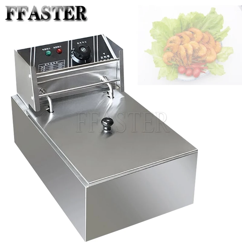 

Electric Commercial Deep fryer Dual Tank with 2 Frying Baskets and Lids Countertop Fryer for Restaurant with 2500W