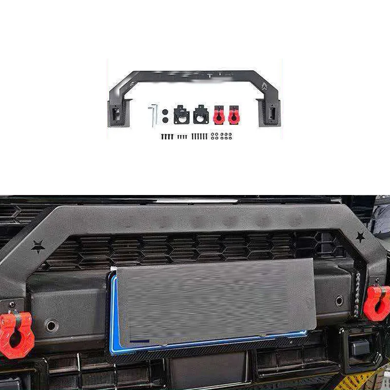 For Jetours T2/Traveler Nudge Bar Front Guard Front Bumper Cattle Pen Barbed Wire Frame Front Bumper for Jetour Auto Parts