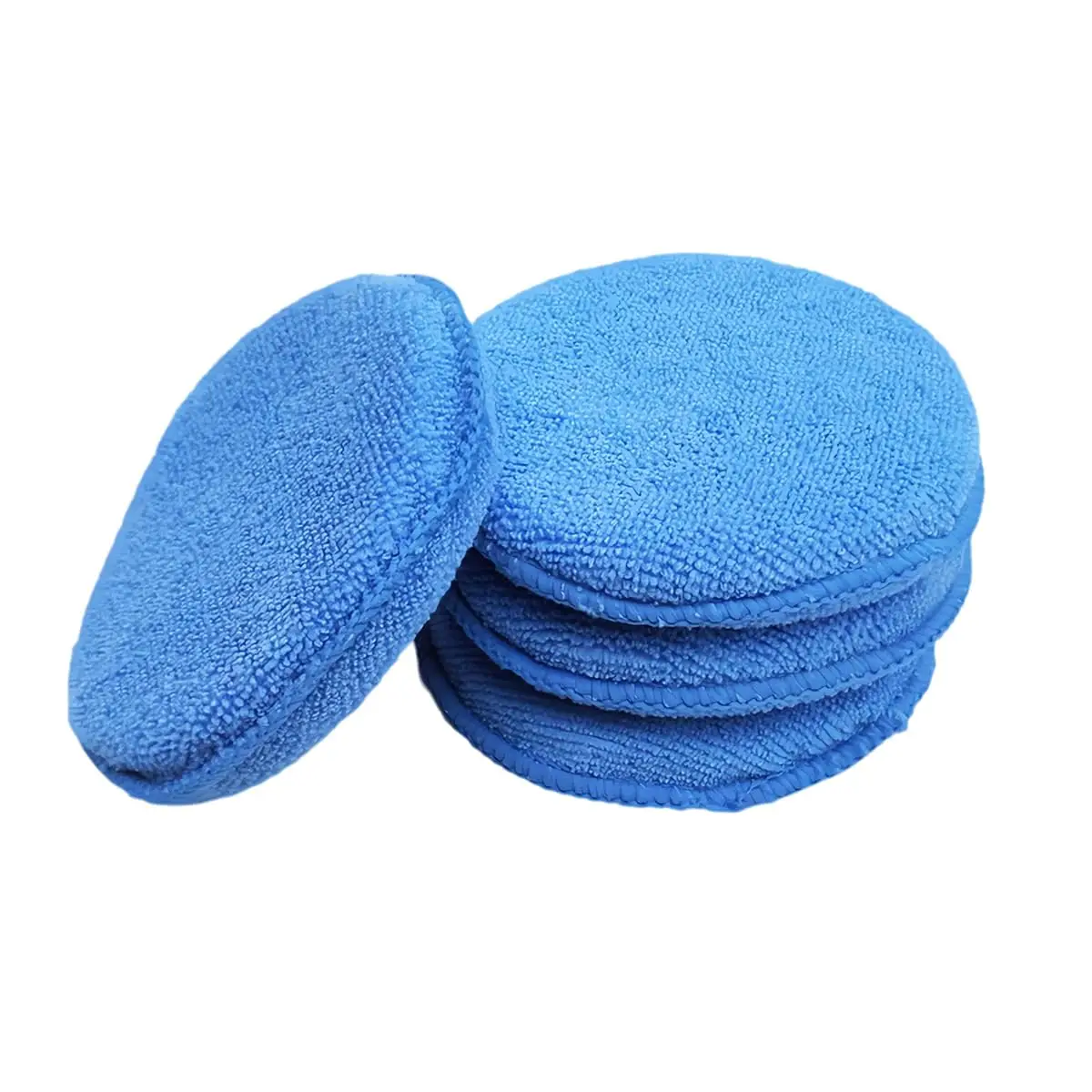 

4 Pack Microfiber Applicator Pads, Car Wax Foam Buffing and Cleaning Pads, Tire Shine Applicator, Ultra Soft Wash Sponge
