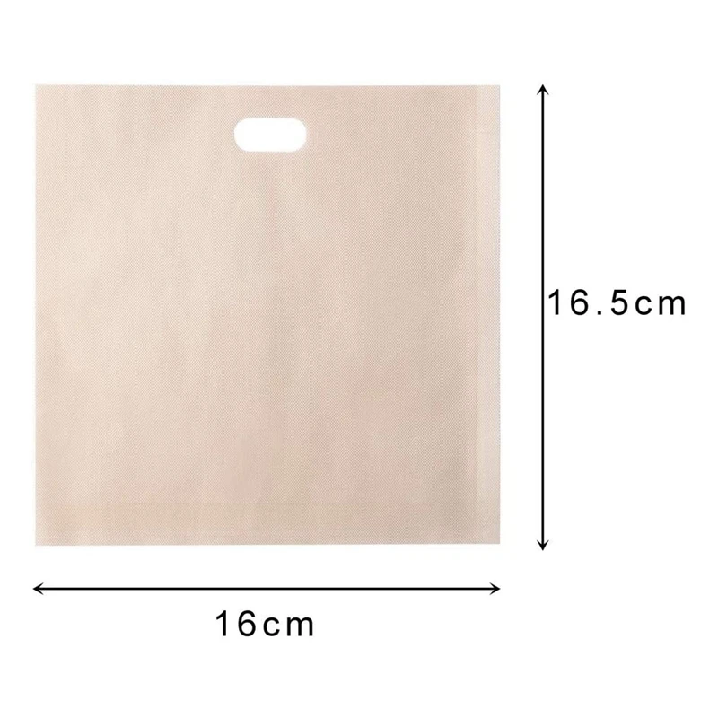 A01V-10 Pcs Toaster Bags, Non Stick Toaster Storage Bags Reusable Snacks Bags For Microwave Grill Toaster