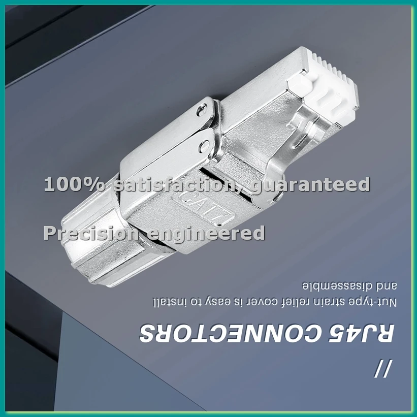 

Разъемы RJ45 Cat7 без инструментов, многоразовые, экранированные, для Ethernet-сетей, интернет-кабели, быстрая установка на месте - TCES