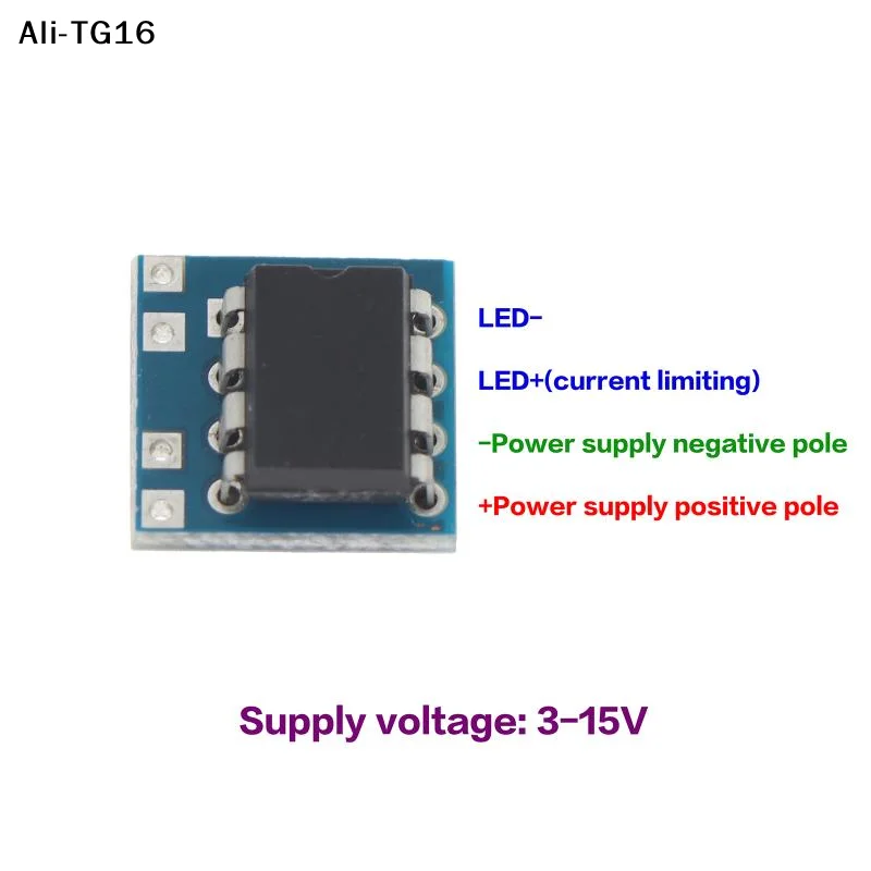 【TG16】3Pcs LED Strobe Light Flash Warning Lights Module Quick/Slow Flashing Control PCB Board 3V-15V For DIY RC Aircraft