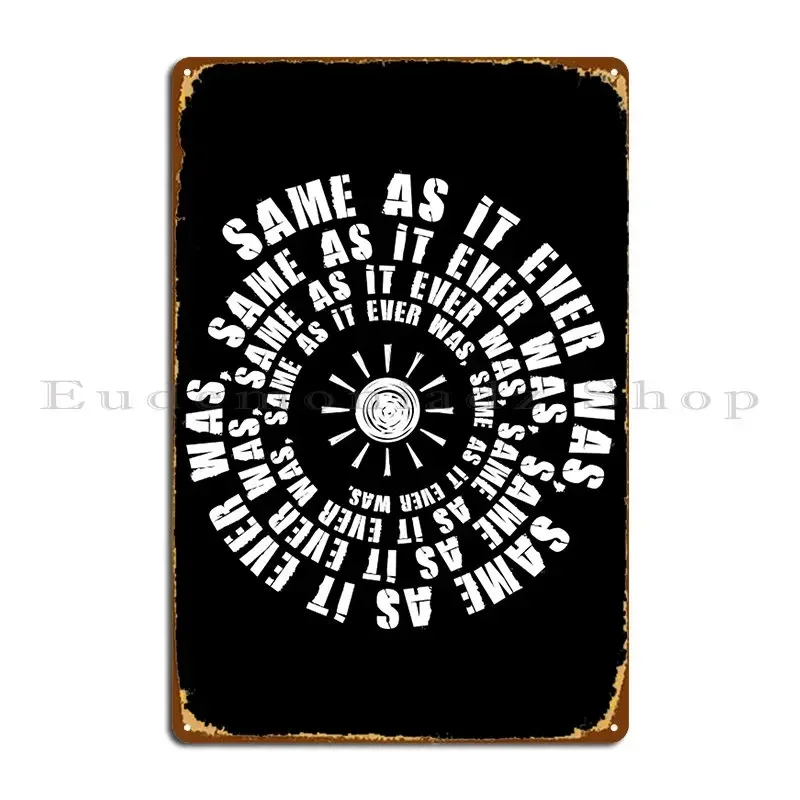 Talking Remain In Light Heads Gift Men Women Metal Sign Printing Club Bar Wall Custom Wall Decor Party Plates Tin Sign Poster