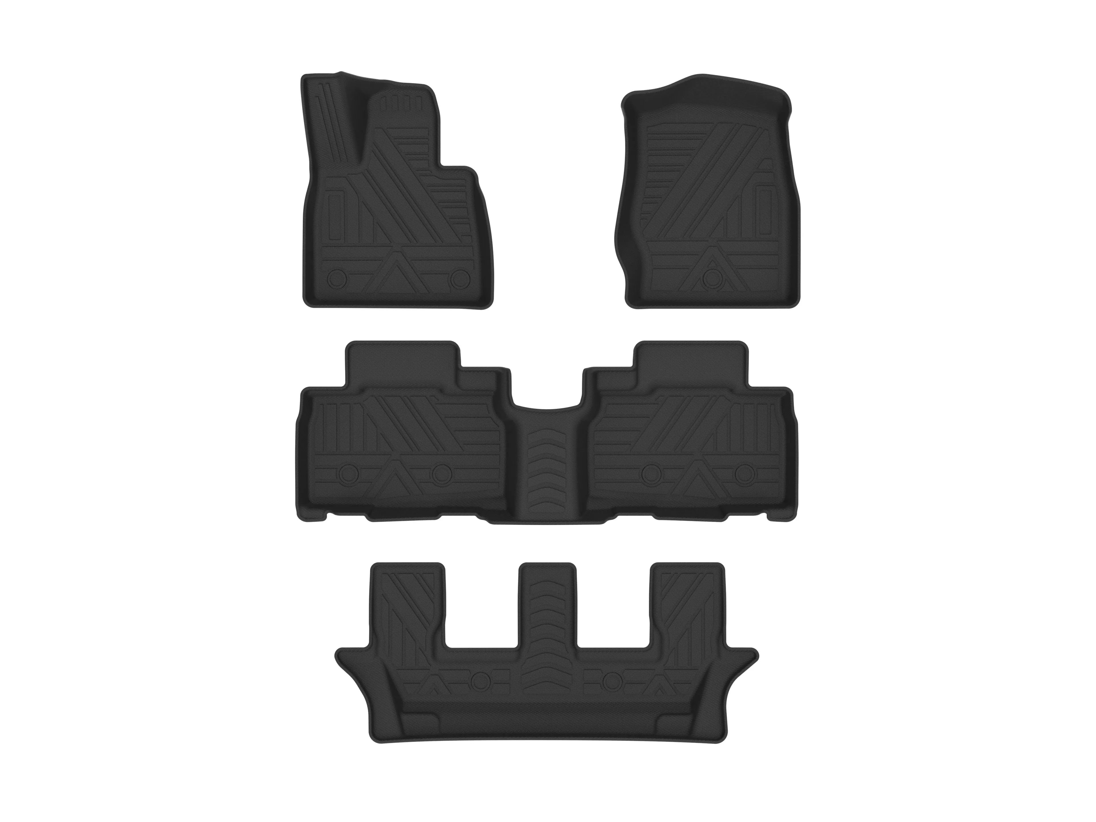 

Autobo For 2020-2022 Ford Explorer 7-Seater China Market TPE All-Weather Car Floor Mats Full Set 100% Waterproof Easy Clean
