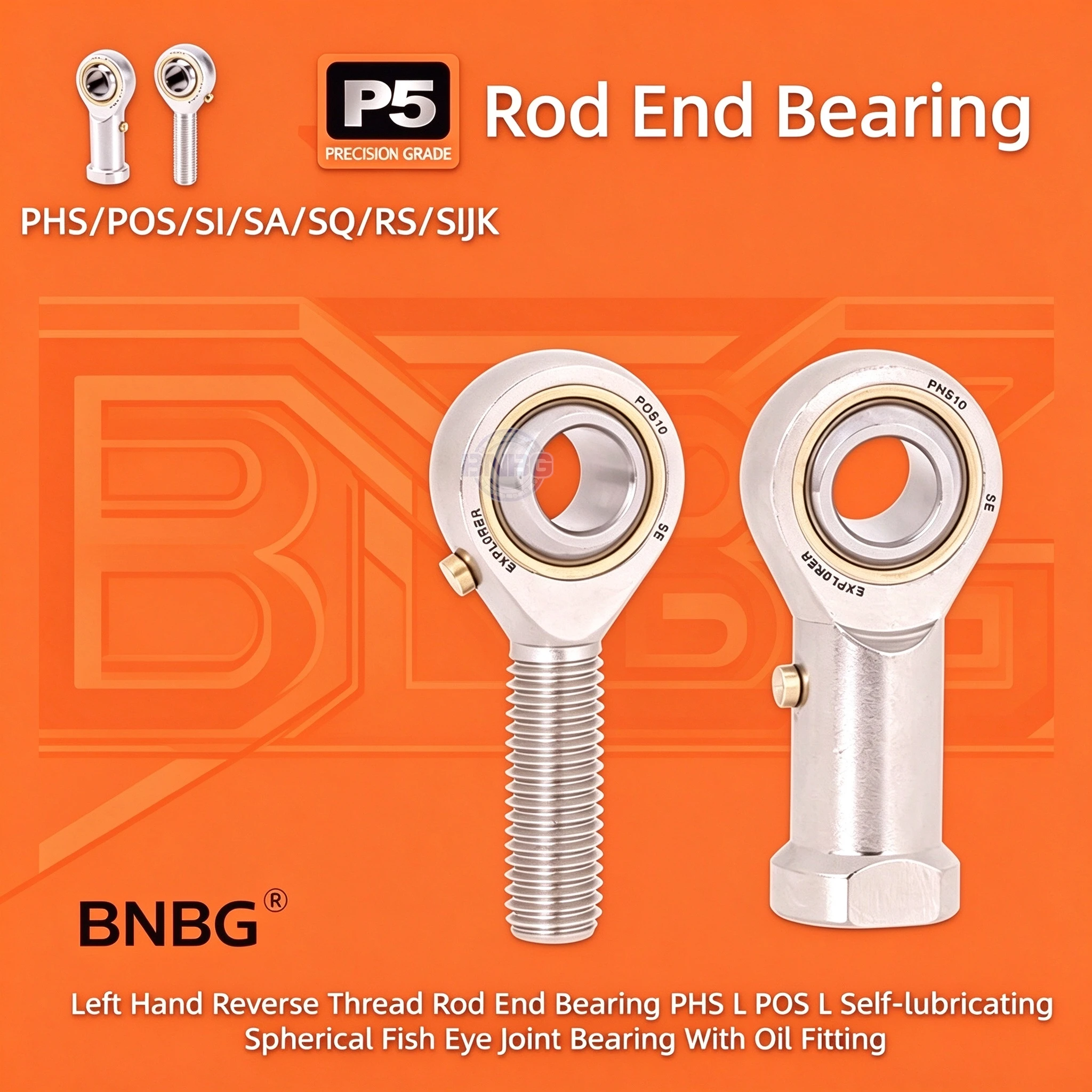 Rod End Bearing Male Right Left Hand POS20 POSL20 POS22 POSL22 POS25 POSL25 POS28 POSL28 POS30 POSL30 POS30-1 POSL30-1 Robot