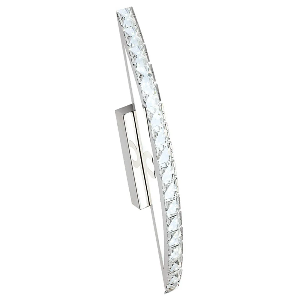 44Cm Crystal Mirror Light Bathroom Minimalist LED 10W Waterproof Wall Sconces Vanity Light Fixture Bright Eye Protection Energy