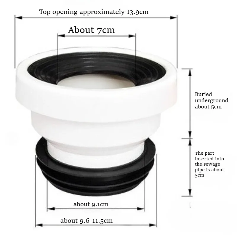 Special toilet shifter for bathroom, anti-clogging and aging-resistant toilet pit distance displacement artifact