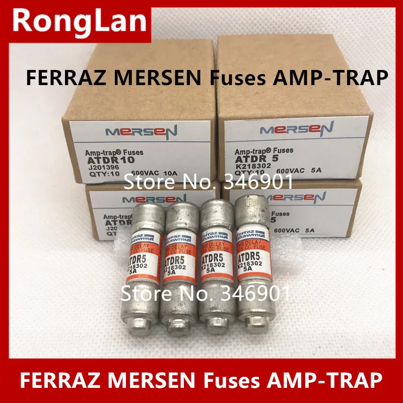 [SA]Import FERRAZ MERSEN Fuses AMP-TRAP ATDR15 ATDR20 ATDR25 ATDR30 ATDR7-1/2 ATDR2-1/2 ATDR1/2 600V 10PCS