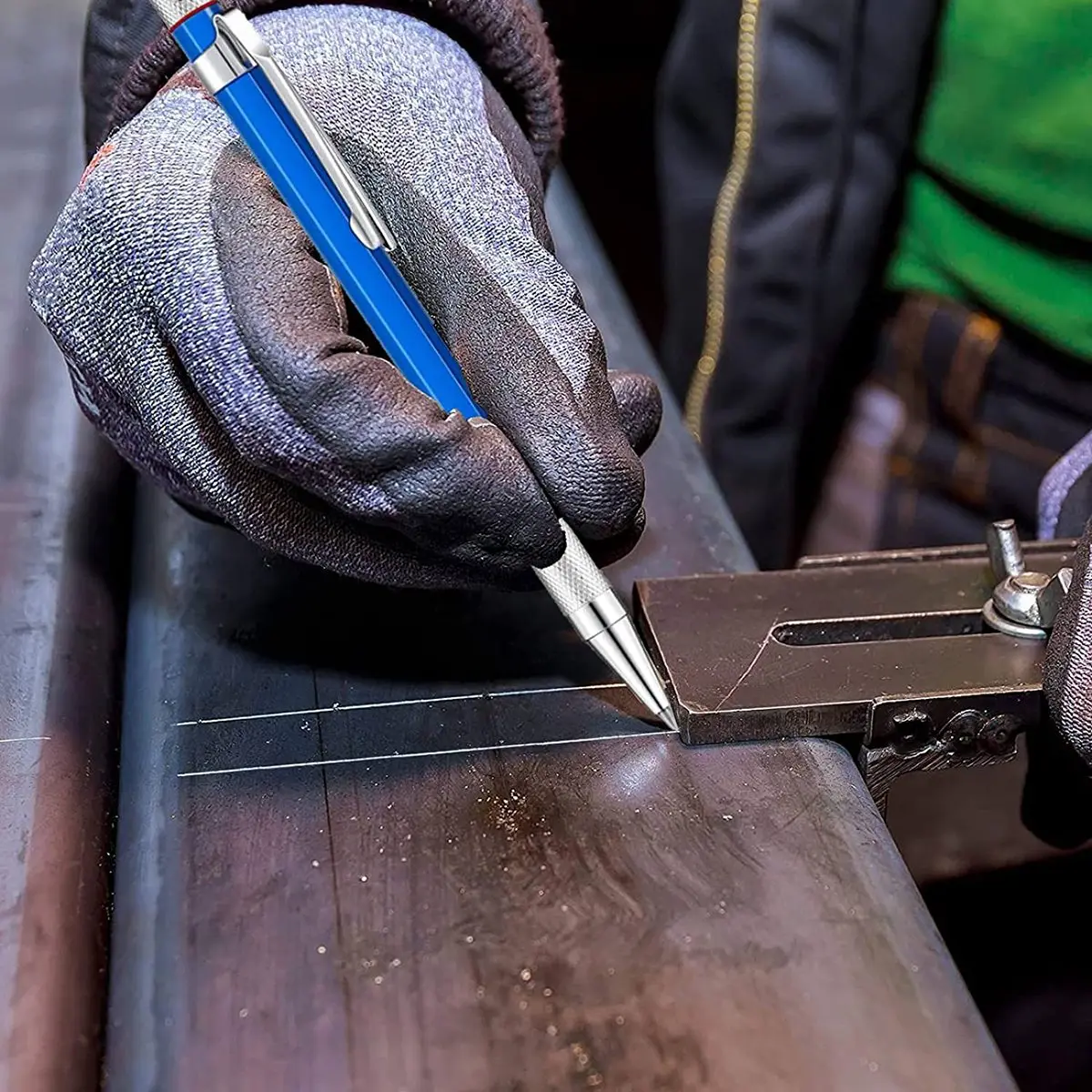 3 Silver Stripe Welder Pencils with 36 2.0Mm Round Refills Pencils with Woodworking Pencil Marker Marking Tool