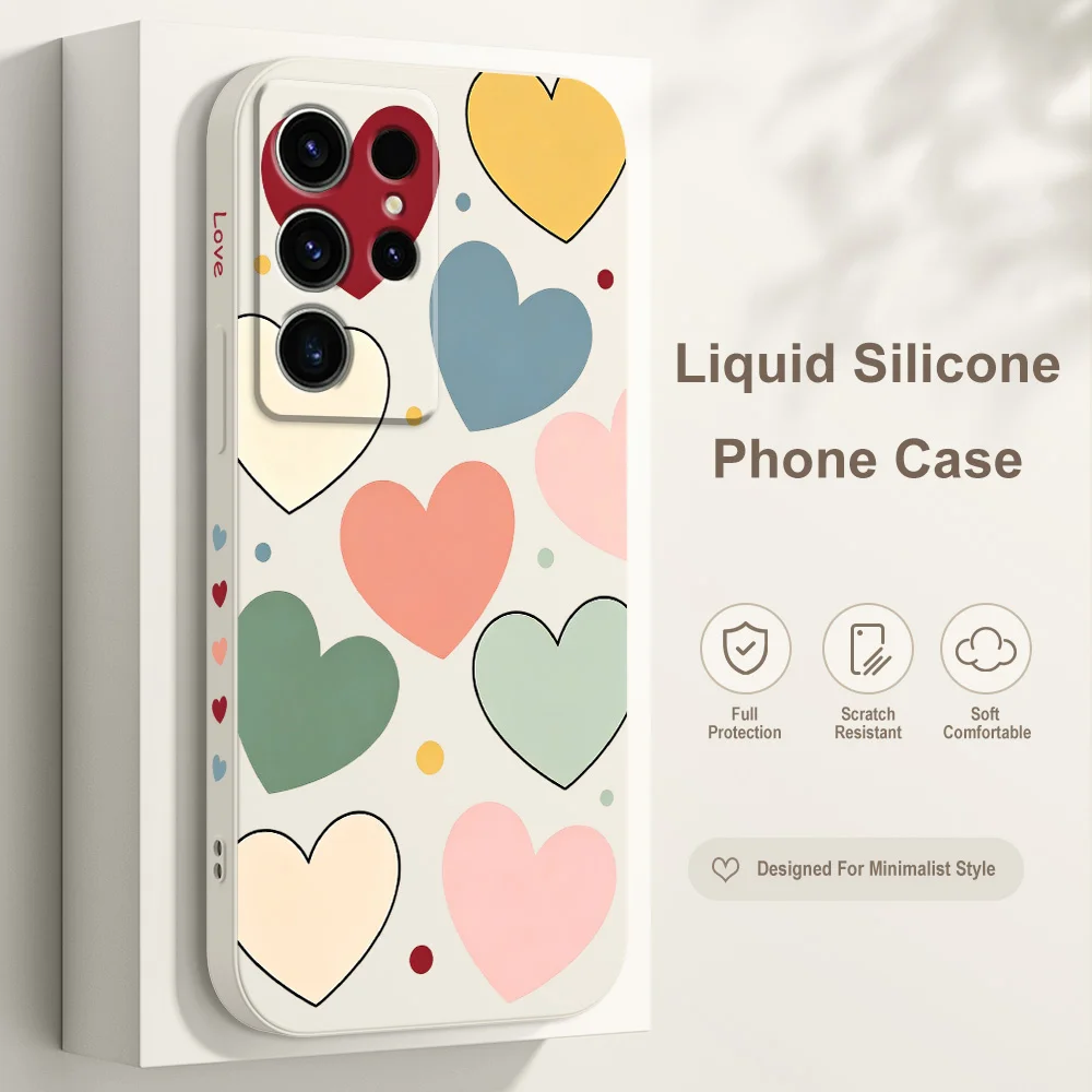 Blooming Love Phone Case For Samsung Galaxy S26 S25 Edge S24 S23 S22 S21 S20 S10 FE Plus Ultra Silicone Soft Cover