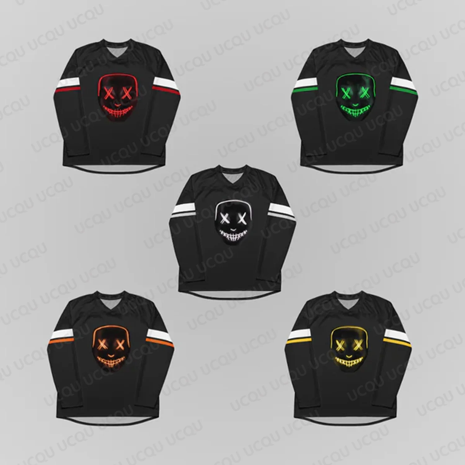 2026 Legacy Of Gods Heathens Hockey-Trikot, V-Ausschnitt, langärmlig, Sport-Fan-Shirt, Oberteil für Erwachsene, Kinder, Paare