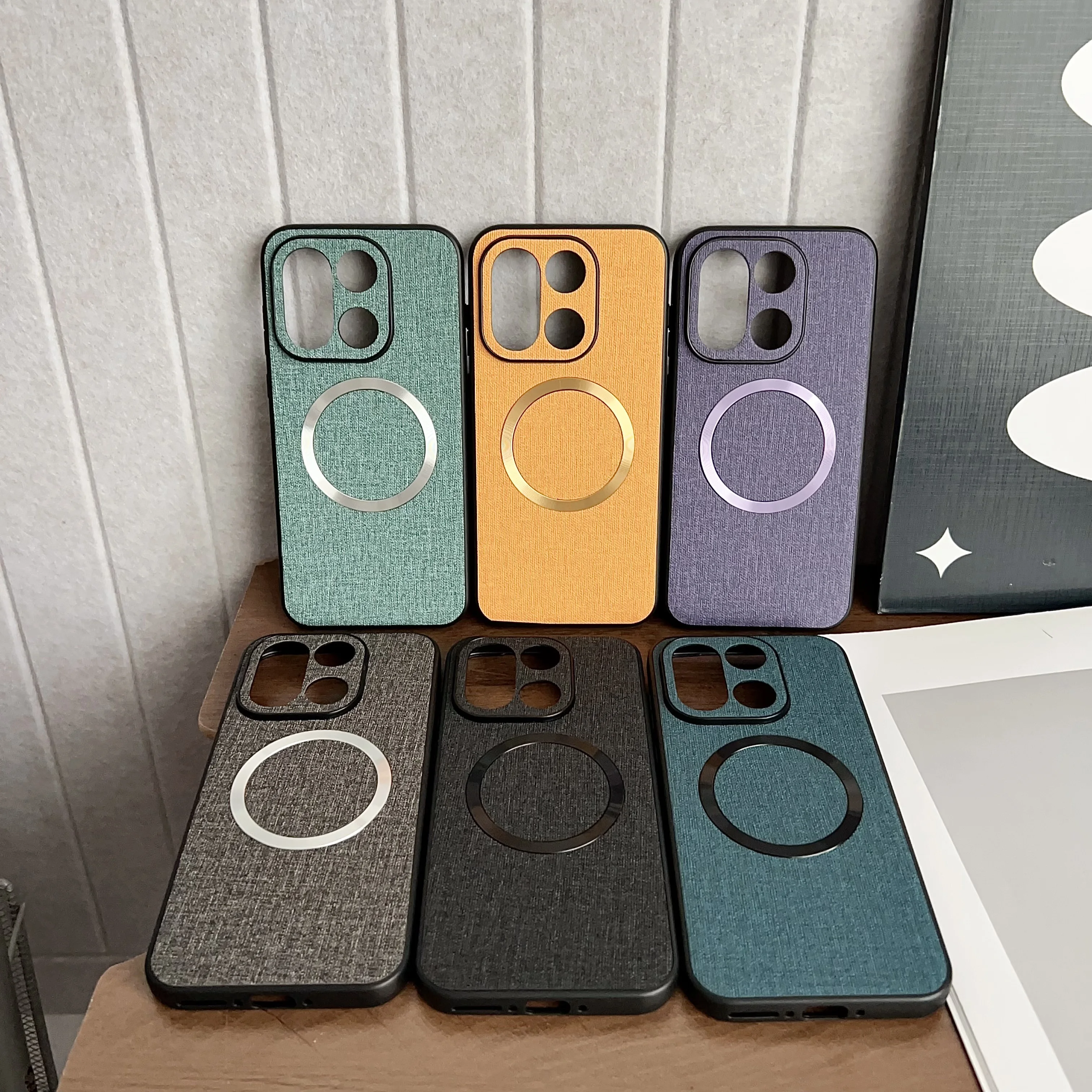 

Case For OnePlus 15 13 Magnetic Skin-Friendly Anti-slip Lens Protection Cover For OnePlus 15 13 Shock-absorbing Bumper Funda