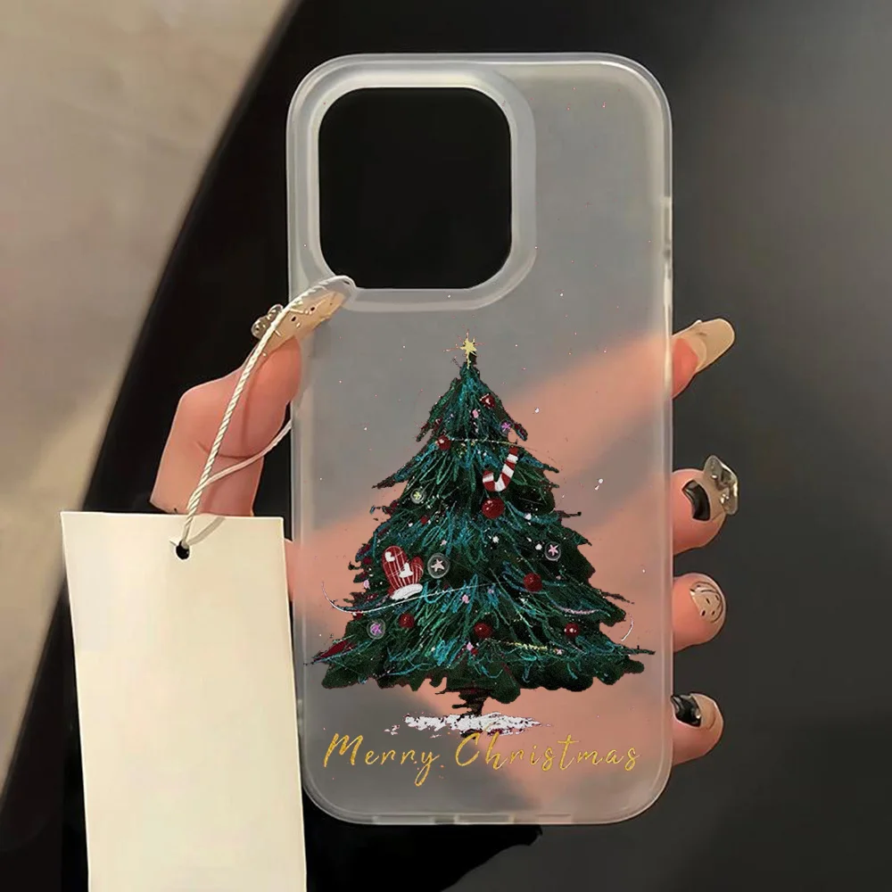 Funda de teléfono esmerilada para iPhone 17 Pro 16 15 14 13 Pro Max Air 12 11, funda de silicona transparente a prueba de golpes