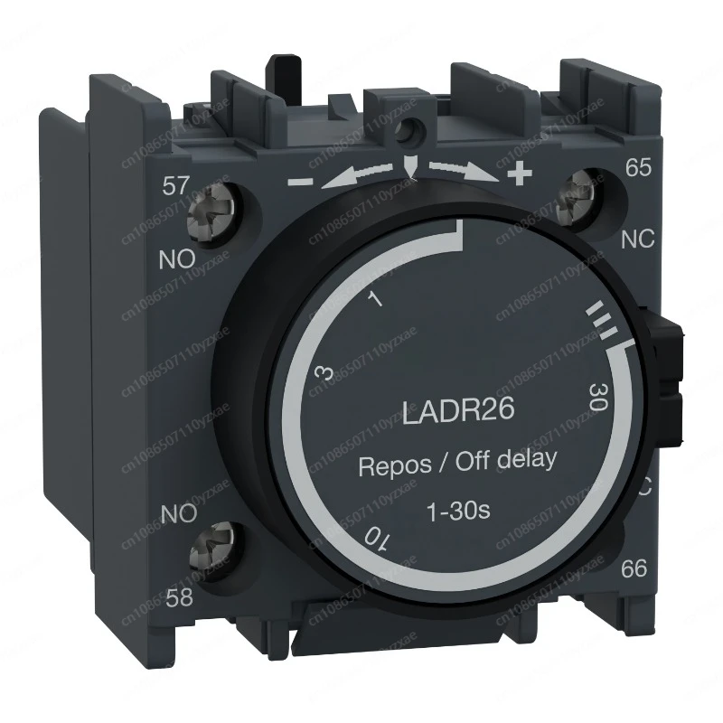 Contactor delay module, power off delay, 1-30 seconds; LADR23