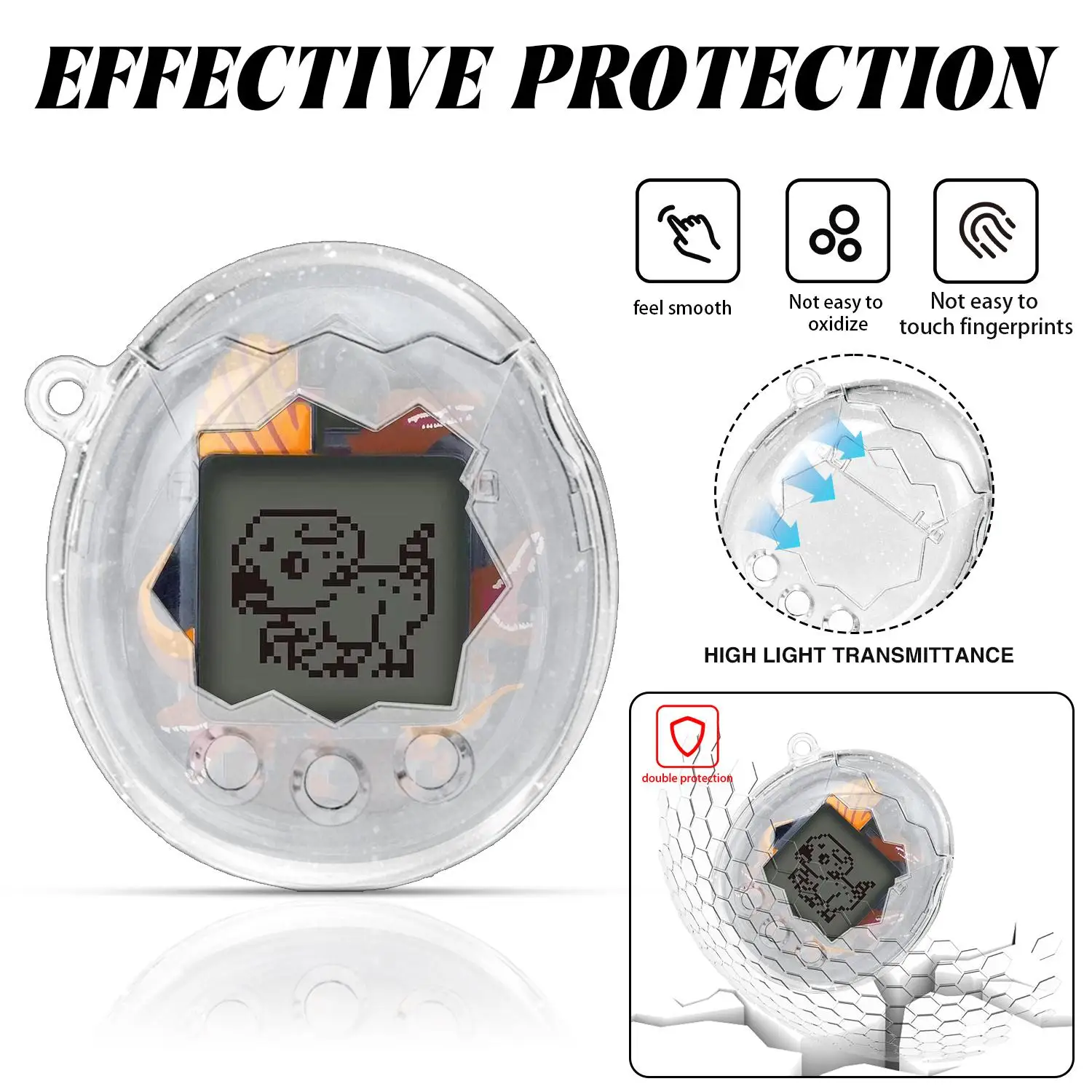 

For Tamagotchi Paradise Game Machine Protector Cover Transparent Case For Tamagotchi Paradise Shockproof Protection Shell