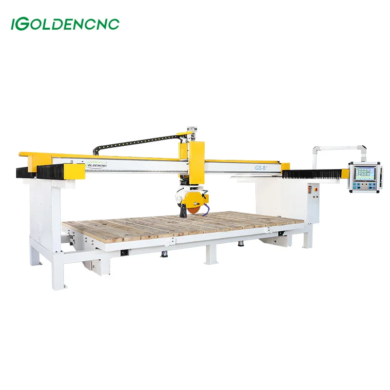 3000*2000mm 5 Axis Cnc Granite Bridge Saw Stone Cutting Machine Kitchen Granite Countertop Slab Cutter