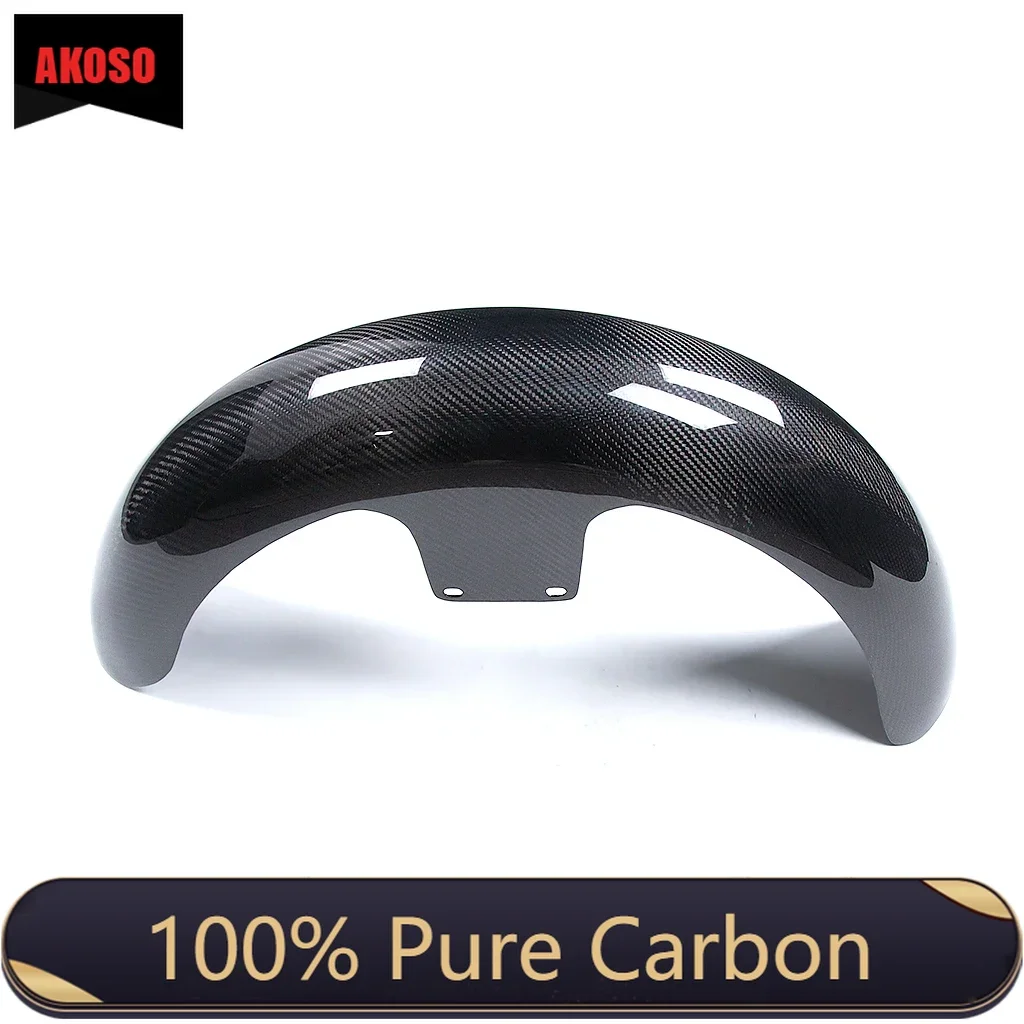 

19" For Harley Touring models and custom Baggers 100% 3K Pure Dry Carbon Fiber Motorcycle Front Fender Fairings Kit