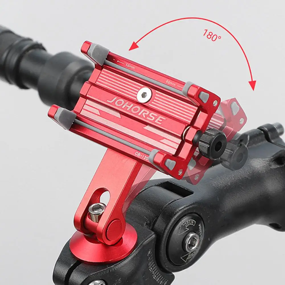 Bicycle Phone Holder Aluminum Adjustable Bike Phone Holder Nonslip Holder Reliable MTB Phone Mount Stand Bicycle Holder