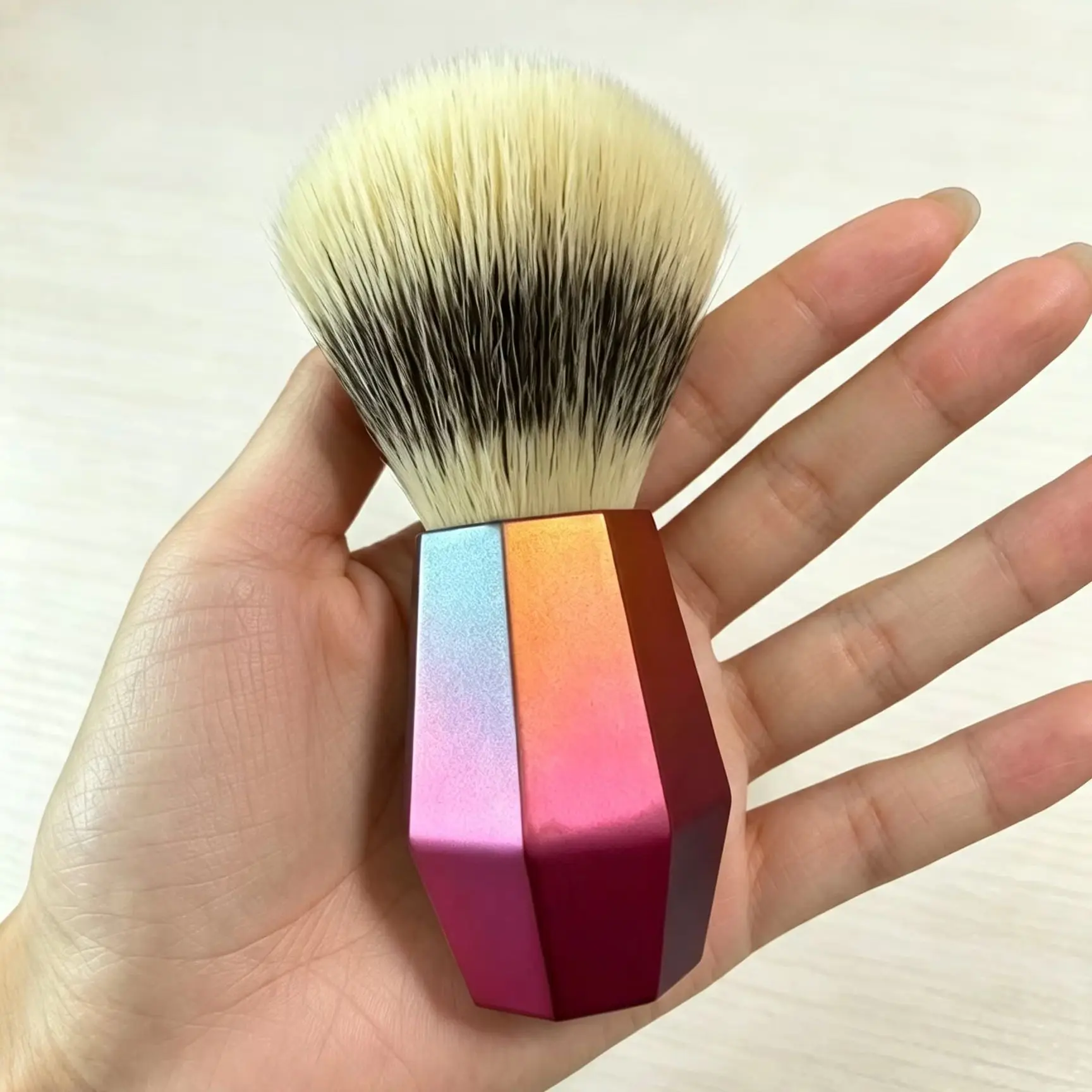 GDMG Shaving Brush, Colorful Handle & Baby Velvet Fibers, Ultra Soft & Skin-Friendly