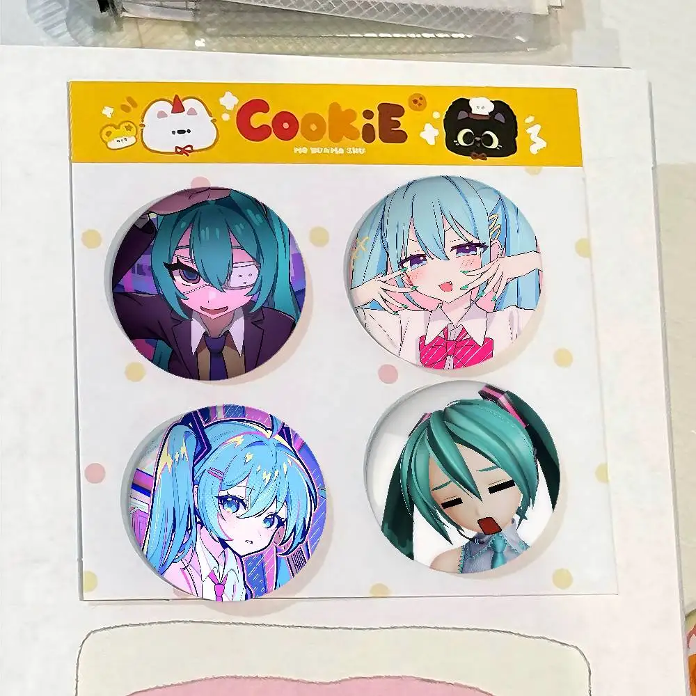 Kawaii المغني Miku-S شارات صفيح لينة زر دبوس بروش شارة معدنية مخصصة مجوهرات اكسسوارات قبعة حقيبة التلبيب #5